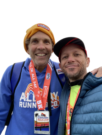 Robert with Jesse after a 1/2 Marathon